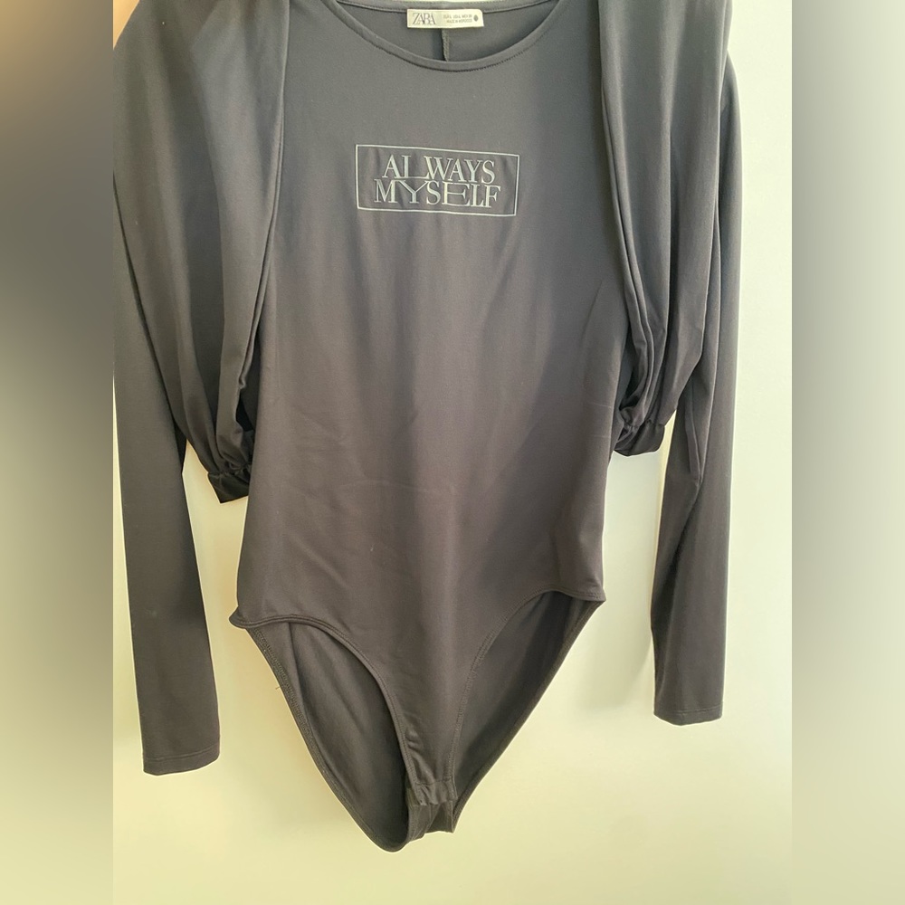 Zara black bodysuit